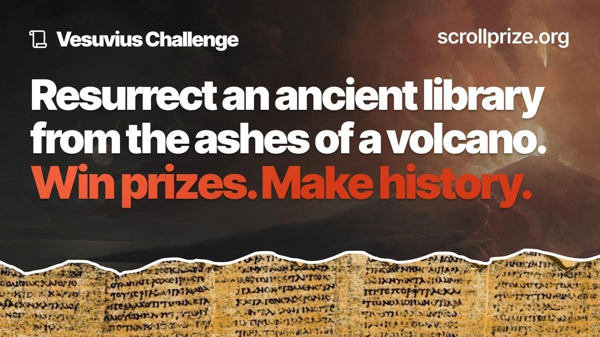 Экс-глава GitHub пообещал заплатить $250 тысяч за расшифровку уцелевших свитков из библиотеки, разрушенной Везувием